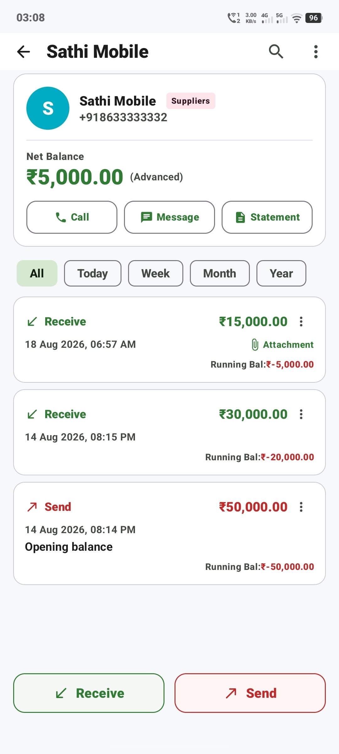 Supplier Ledger